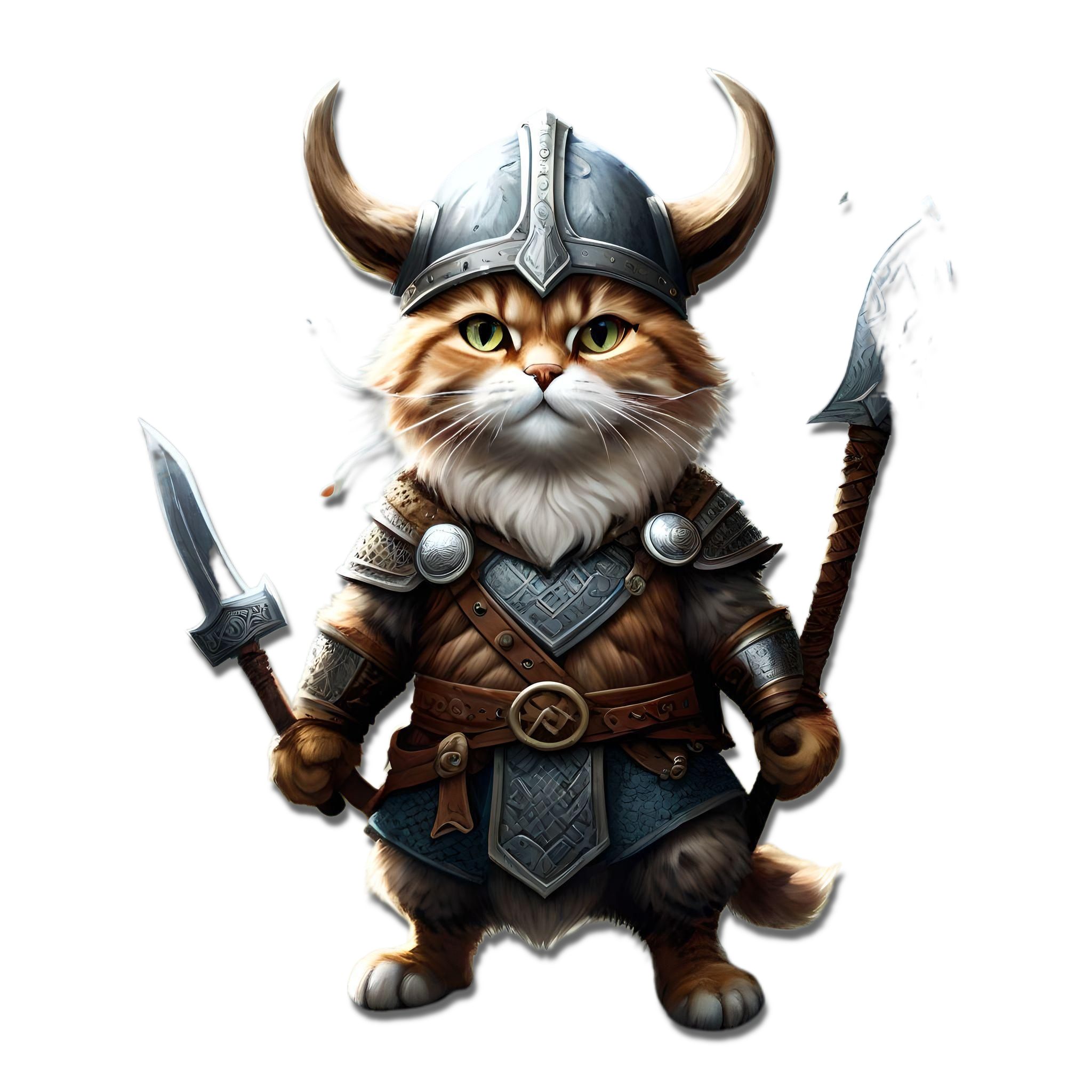 Valhalla viking cat king